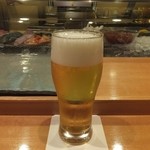 すし懐石 柿八 - 2016.01.09撮影
            生ビール