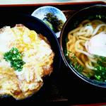 丸純うどん - カツ丼セット