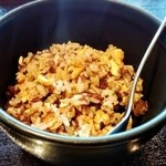 鉄板焼ステーキ 一ッ葉ミヤチク - ★牛ひき肉入りカレー風味チャーハン