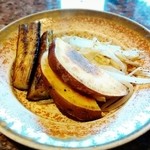 鉄板焼ステーキ 一ッ葉ミヤチク - ★焼き野菜