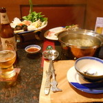 MK Gold Restaurant - セットが来て