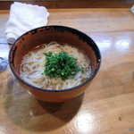 志づ香 - 〆は稲庭うどん　生姜醤油.