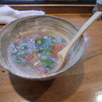 志づ香 - 石川芋カからあげ　トマト・おくらあんかけ