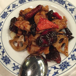 重慶飯店 - 鶏肉の四川風唐辛子炒め。激辛で激ウマ（＾∇＾）