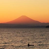 レストラン ラ・マーレ - この日は葉山から赤富士がとてもキレイに見えた
