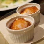 香材創作食房 アーユ - 奥美濃古知鶏のポーチドエッグ和風仕立て