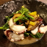 蛸と菜の花、わさびの香り　１０００円