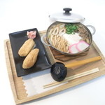松山鍋焼きうどん+いなりセット