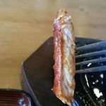 曽我 - 肉厚１５ミリ程度で上質なロース肉を使用。旨味噛みごたえも申し分なし！