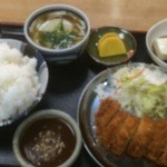 力餅食堂 - しっかりのボリューム。カツのソースも本格的で美味い！