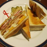 ホシヤマ珈琲店 - クラブハウスサンドウィッチ