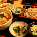 和食堂 ちくぜん - えびカツ丼セット