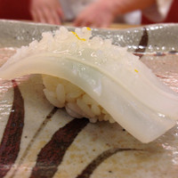 鮨 香坂 - いか。塩と、ほんのり柚子。