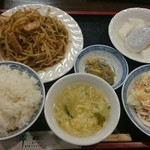 Suien - 揚げ豆腐入り五目野菜炒め定食 860円税込