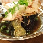 雨は、やさしく - トロッと柔らかいナスです（2015年12月）。