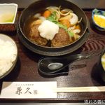 しゃぶしゃぶ・日本料理 兼久 - 自家製和風ハンバーグ膳