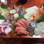 菊寿し - 刺身盛り合わせ