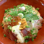 旬魚菜 まん海 - まん海セットの「海鮮丼」