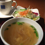 草木万里野 - スープとサラダ