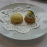 ラ・フェット ひらまつ - スフレチーズとフロマージュブラン(2015.10)