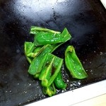 お好み焼き、もんじゃ 杏の里 - ﾋﾟｰﾏﾝ焼完成