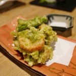 寿司 高瀬 - あん肝の磯辺揚げ