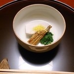 虎屋 壺中庵 - 海老芋 穴子 青菜の炊き合わせ