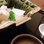 虎屋 壺中庵 - 鯛 アオリイカの造り 