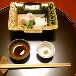 虎屋 壺中庵 - 鯛 アオリイカの造り