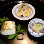 虎屋 壺中庵 - 柿なます カマス寿司 なまこ