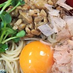 利久庵 - 納豆と生卵