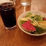 カフェ ラ・ボエム - Ａセットアイスコーヒー・サラダ