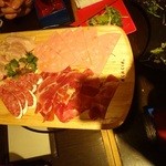 お肉（生ハム）の盛り合わせ