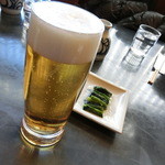 Shinshu Soba Dokoro Kirisato - まずはビアーで乾杯！（2016.01）