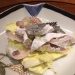 和庵 - 2016年1月とうとう身ネギ塩あえ