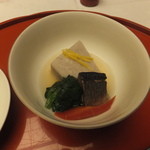 旅亭半水廬 - 焚合　海老芋　鰊旨煮　法蓮草　金時人参　針柚子