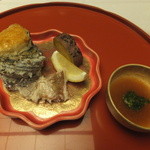 旅亭半水廬 - 取り分けていただきました。