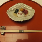 旅亭半水廬 - 向附　がんば湯引き　若布　ぽん酢