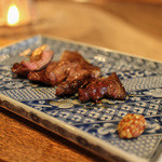 柳家 - 2016年1月再訪：仔猪ロース焼物 粒マスタード☆