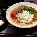 広島流つけ麺 からまる - 数量限定、広島流汁なし坦々麺！