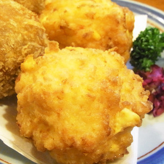 "Specialty shrimp dumplings" and "Shinbe Croquette"