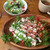 チャテオ  - 料理写真:ランチのサラダとスープ、プレート、ドリンクのジンジャエール