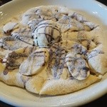 雪詩慕雲 - デザートピザ(チョコバナナアイス)