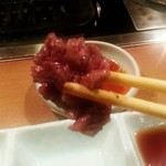 焼肉 グルマンズいとう - 2016/1  花咲きロースのアップ