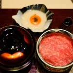 西麻布けんしろう - 2016年1月訪問　山形牛トモサンカク丼