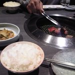 Tomikou - [料理] 白菜キムチ・ライス (小)・焼肉グリル