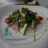 現代仏蘭西料理 朔詩舎 - 群馬県産もち豚のコンフィをシーザーサラダ風に仕上げて