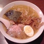 桜木屋 - ネギ塩ラーメン：６３０円+大盛：５０円（税込）【２０１６年１月撮影】