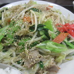 久美食堂 - 肉野菜炒め　アップ