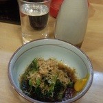 木瓜 - お浸し/春菊＋日本酒/松竹梅